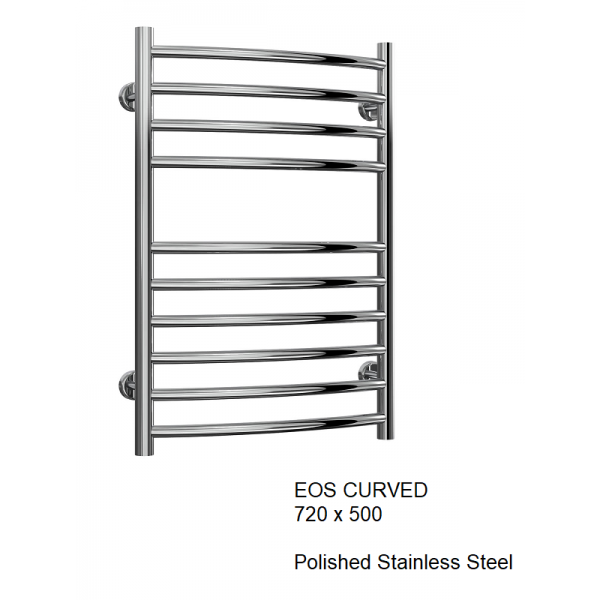 Eos Stainless Steel Towel Rail - 720 x 500 Eos Stainless Steel Towel Rail - 720 x 500