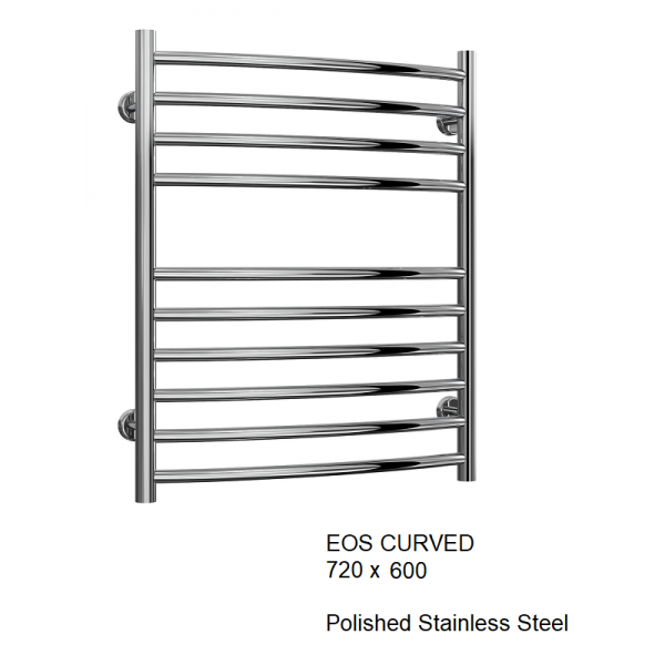 Eos Stainless Steel Towel Rail - 720 x 600 Eos Stainless Steel Towel Rail - 720 x 600