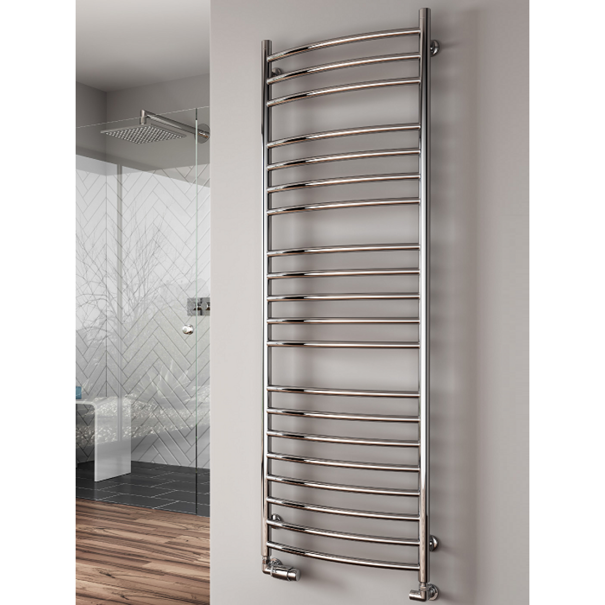 Eos Stainless Steel Towel Rail - 1200 x 500