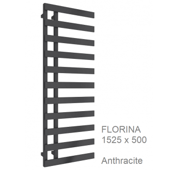 Reina Florina Anthracite Towel Rail 1525mm x 500mm