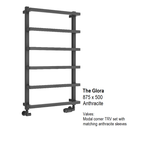 Reina Glora Anthracite, 875 x 500mm - The Glora