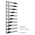 Reina Grace Towel Rail in Anthracite & White - 1140 x 500mm Reina Grace Towel Rail in Anthracite & White - 1140 x 500mm