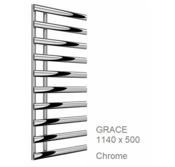 Reina Grace Towel Rail in Chrome - 1140 x 500mm