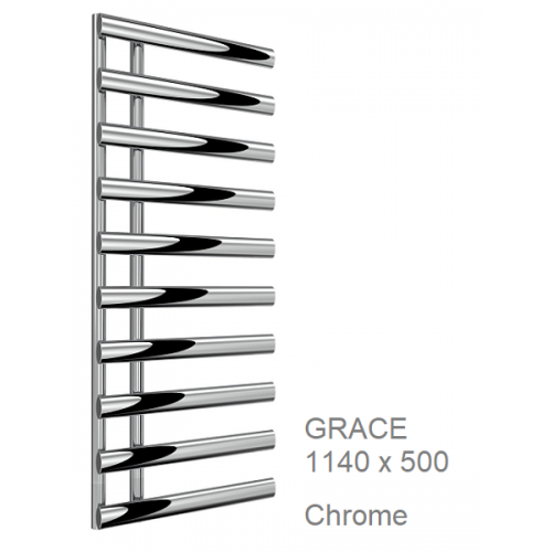 Reina Grace Towel Rail in Chrome - 1140 x 500mm - The Grace