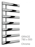 Reina Grace Towel Rail in Chrome - 780 x 500mm
