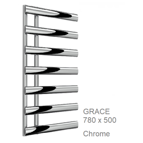Reina Grace Towel Rail in Chrome - 780 x 500mm - The Grace