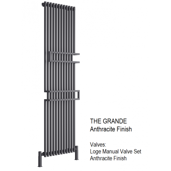 Grande 1800 x 500 - Anthracite, White Grande 1800 x 500 - Anthracite, White