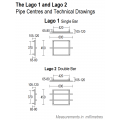 Lago 1 450 x 600, Chrome Lago 1 450 x 600, Chrome