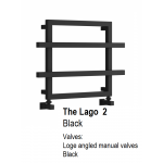 Lago 2 450 x 600, Black