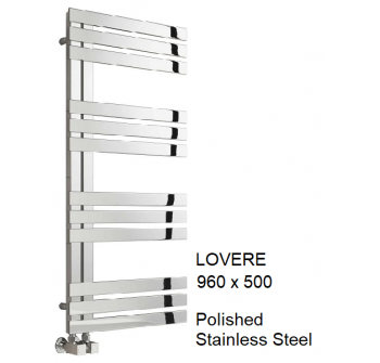 Reina Lovere Stainless Steel Towel Rail - 960 x 500