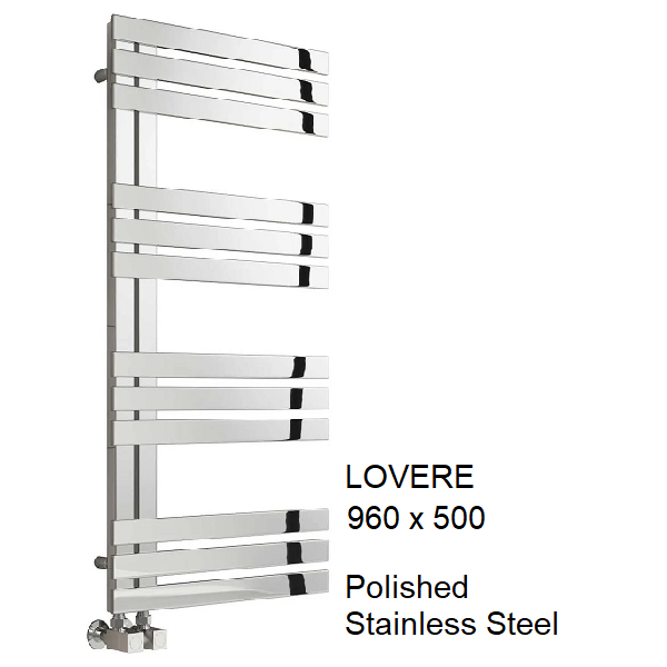 Lovere Stainless Steel Towel Rail 960 x 500 Lovere Stainless Steel Towel Rail 960 x 500
