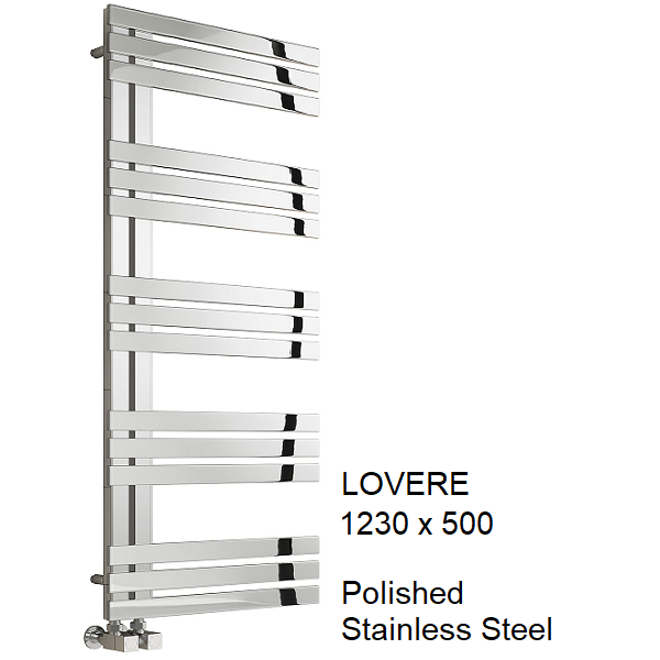 Lovere Stainless Steel Towel Rail 1230 x 500 Lovere Stainless Steel Towel Rail 1230 x 500
