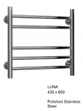 Reina Luna Flat Stainless Steel Towel Rail 430 x 600