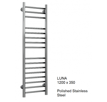 Reina Luna Flat Stainless Steel Towel Rail 1200 x 350