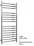 Reina Luna Flat Stainless Steel Towel Rail 1200 x 600