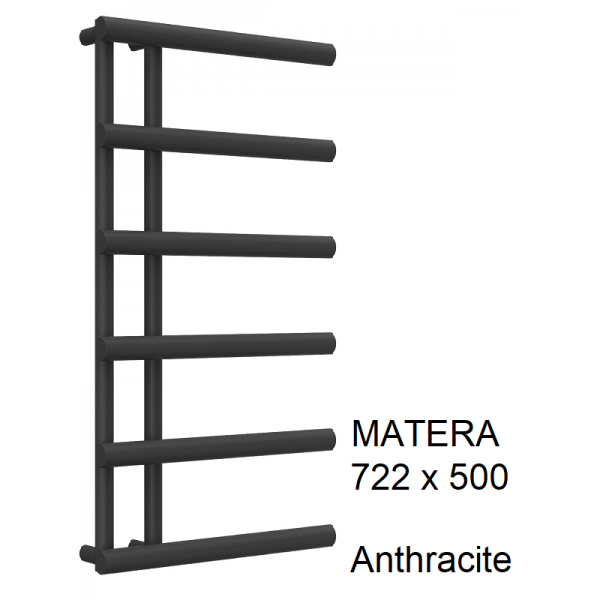 Matera Towel Rail 772 x 500, Anthracite Matera Towel Rail 772 x 500, Anthracite