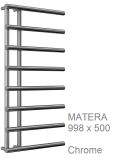 Matera Towel Rail 998 x 500, Chrome