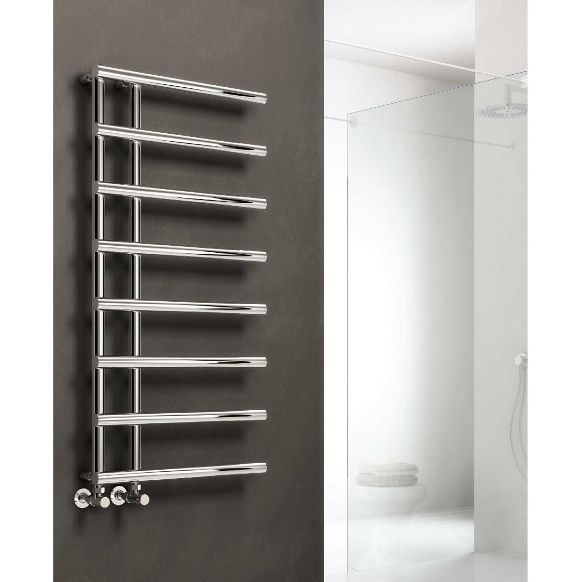 Matera  Towel Rail 772 x 500, Anthracite