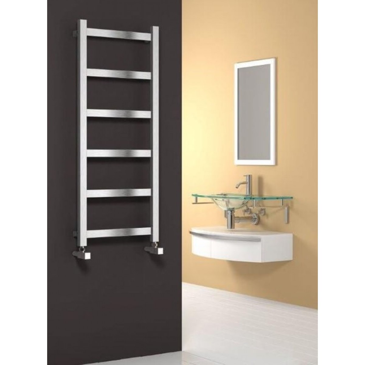 Mina Stainless Steel Towel Rail 1170 x 480