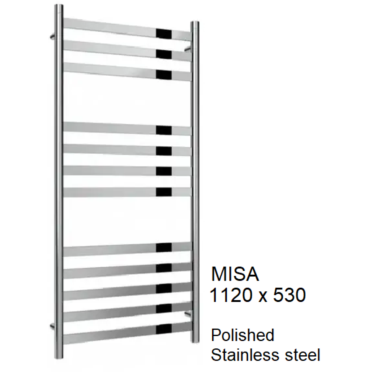 Misa Stainless Steel Towel Rail 720 x 530