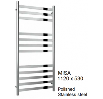 Reina Misa Stainless Steel Towel Rail - 1120 x 530
