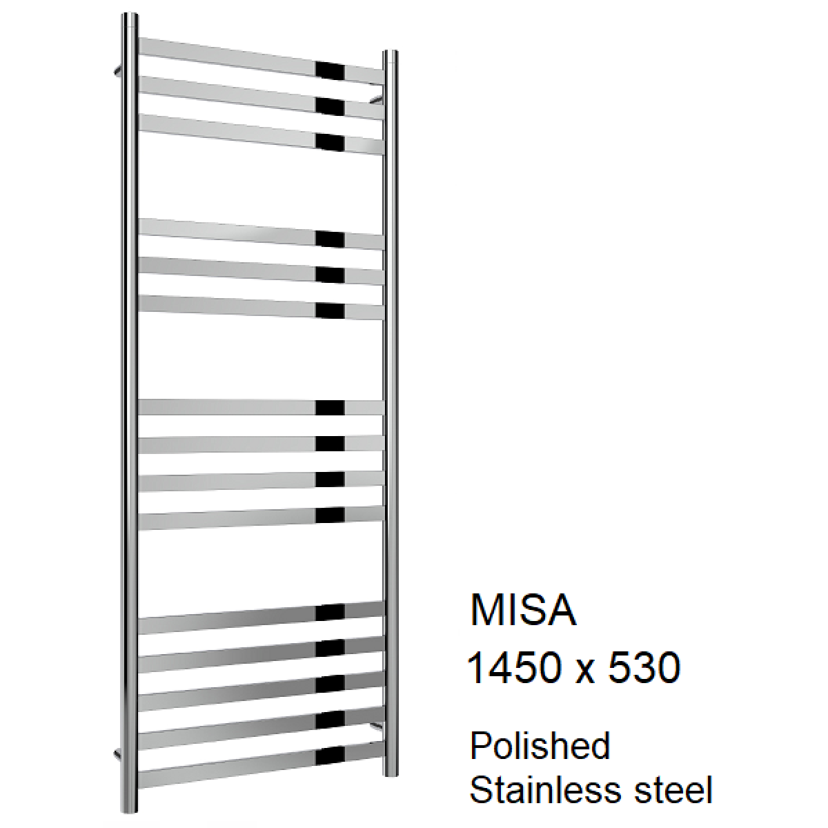Misa Stainless Steel Towel Rail 720 x 530