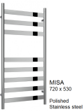 Reina Misa Stainless Steel Towel Rail - 720 x 530