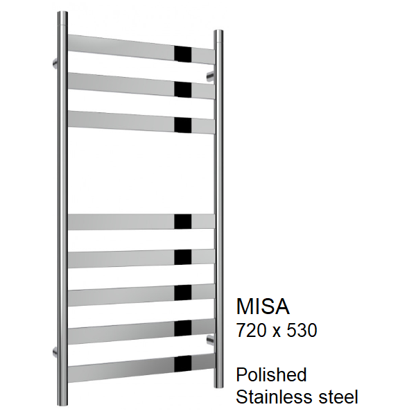 Misa Stainless Steel Towel Rail 720 x 530