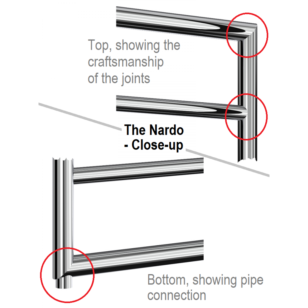 Nardo Chrome 813 x 450mm