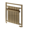Newbury Aluminium Towel Radiator 705 x 675mm - Bronze Satin