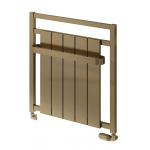 Newbury Aluminium Towel Radiator 705 x 675mm - Bronze Satin