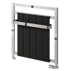 Newbury Aluminium Towel Radiator 705 x 675mm - Chrome & Black