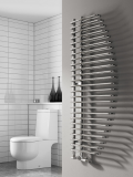 Nola Designer Towel Rail  - 1400 x 600, Chrome