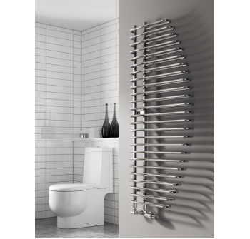 Nola Designer Towel Rail  - 1400 x 600, Chrome