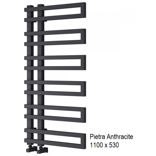 Pietra Towel Rail 1100 x 530 - Anthracite - The Pietra