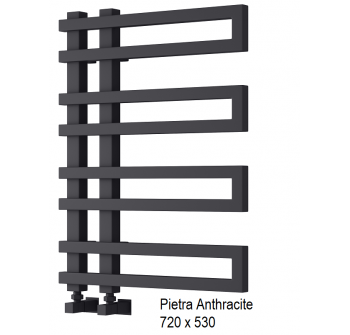 Pietra Towel Rail 720 x 530 - Anthracite 
