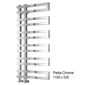 Pietra Towel Rail 1100 x 530 - Chrome 