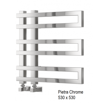 Pietra Towel Rail 530 x 530 - Chrome