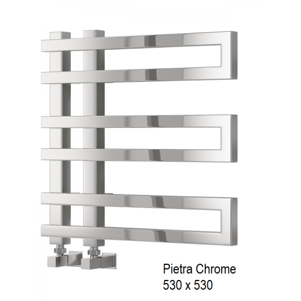 Pietra Towel Rail 530 x 530 - Chrome Pietra Towel Rail 530 x 530 - Chrome