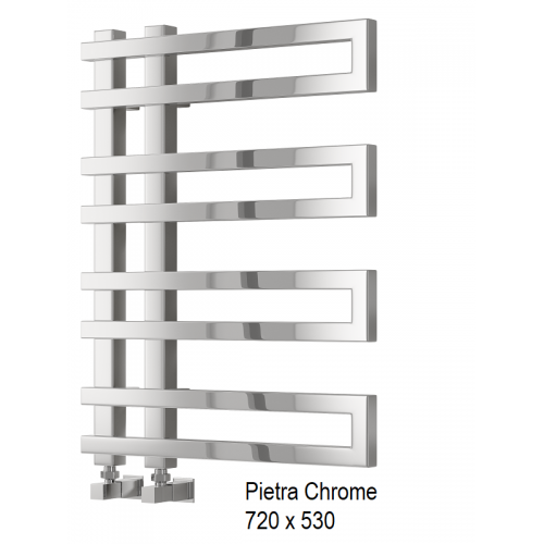 Pietra Towel Rail 720 x 530 - Chrome - The Pietra