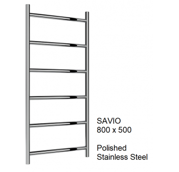 Reina Savio Stainless Steel Towel Rail - 800 x 500