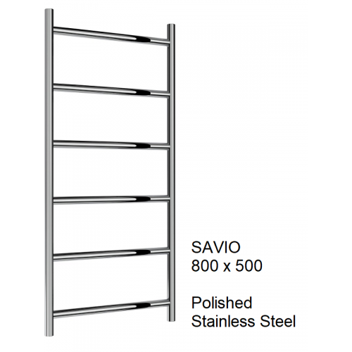 Savio Stainless Steel Towel Rail 800 x 500 - The Savio
