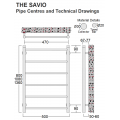 Savio Stainless Steel Towel Rail 1360 x 500 Savio Stainless Steel Towel Rail 1360 x 500