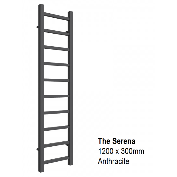 Serena Towel Rail 1200 x 300, Anthracite