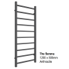 Serena Towel Rail 1200 x 500, Anthracite