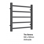 Serena Towel Rail 500 x 500, Anthracite