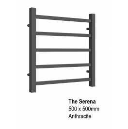 Serena Towel Rail 500 x 500, Anthracite