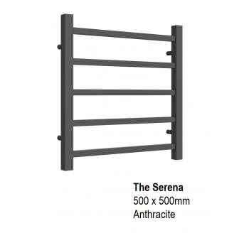 Serena Towel Rail 500 x 500, Anthracite