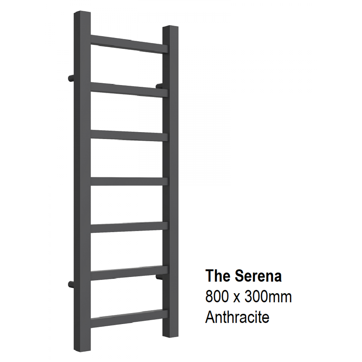 Serena Towel Rail 800 x 300, Anthracite