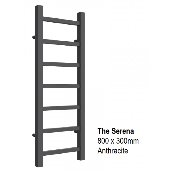 Serena Towel Rail 800 x 300, Anthracite
